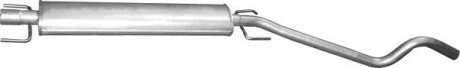 Глушник алюм. сталь, середн. частина opel astra h 1.9 cdti turbo дизель (17.64) p POLMOSTROW 1764