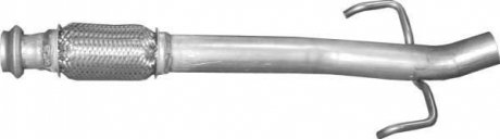 Глушник алюм. сталь, середн. частина peugeot 207/208 (19.176) POLMOSTROW 19176