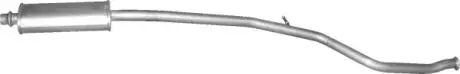 Глушитель алюм. сталь, средн. часть peugeot 206 1.6i-16v 10/00-10/05 (19.19) pol POLMOSTROW 1919