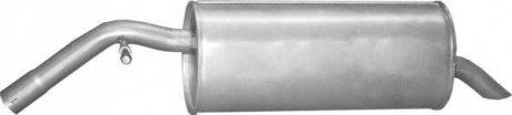 Глушитель алюм. сталь, задн. часть peugeot 207 1.4i -16v hatchback 06- (19.216) POLMOSTROW 19216 (фото 1)