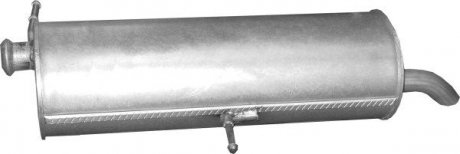 Глушник, алюм. сталь, задн. частина peugeot 307 1.4i 16v (19.28) POLMOSTROW 1928