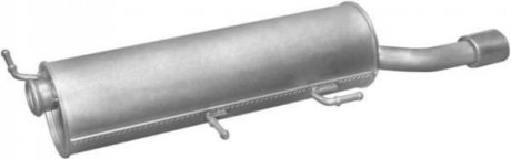 Глушник алюм. сталь, задн. частина peugeot 307 cc 2.0i -16v 03- (19.366) polmost POLMOSTROW 19366 (фото 1)