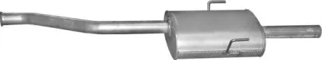 Глушитель алюм. сталь, средн. часть renault espace iii 2.2 dci turbo diesel 00-02 POLMOSTROW 21.565