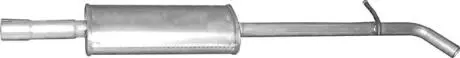 Глушник алюм. сталь, середн. частина renault clio iv 1.2i (21.91) POLMOSTROW 2191