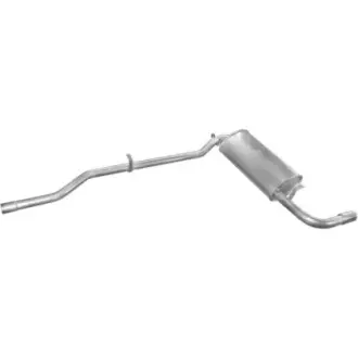 Глушитель алюм. сталь, средн. часть skoda rapid / seat toledo POLMOSTROW 23.01