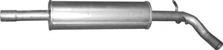 Глушник алюм. сталь, середн. частина skoda rapid 1.4 tsi (24.003) POLMOSTROW 24003
