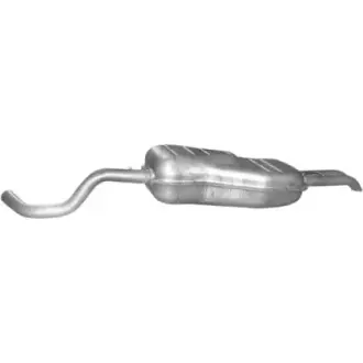 Глушитель алюм. сталь, задн. часть skoda octavia 1.8i-20v, 2.0i, seat toledo 1.8i turbo-20v 98-05 vw bora1.6 fsi 01-05, 2.0i 98-05, golf iv 1.6 fs POLMOSTROW 24.55