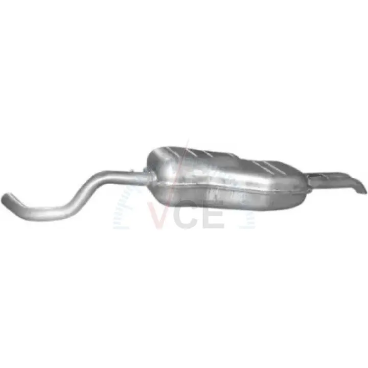 Глушитель алюм. сталь, задн. часть skoda octavia 1.8i-20v, 2.0i, seat toledo 1.8i turbo-20v 98-05 vw bora1.6 fsi 01-05, 2.0i 98-05, golf iv 1.6 fs POLMOSTROW 24.55 (фото 1)