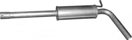 Резонатор (середня частина) алюмінієва сталь seat ibiza/skoda fabia/vw polo 1.4 POLMOSTROW 24.78