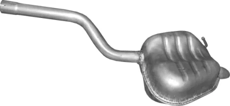 Глушитель polmo skoda octavia ii 1.9-2.0 tdi алюминированная сталь POLMOSTROW 24.93