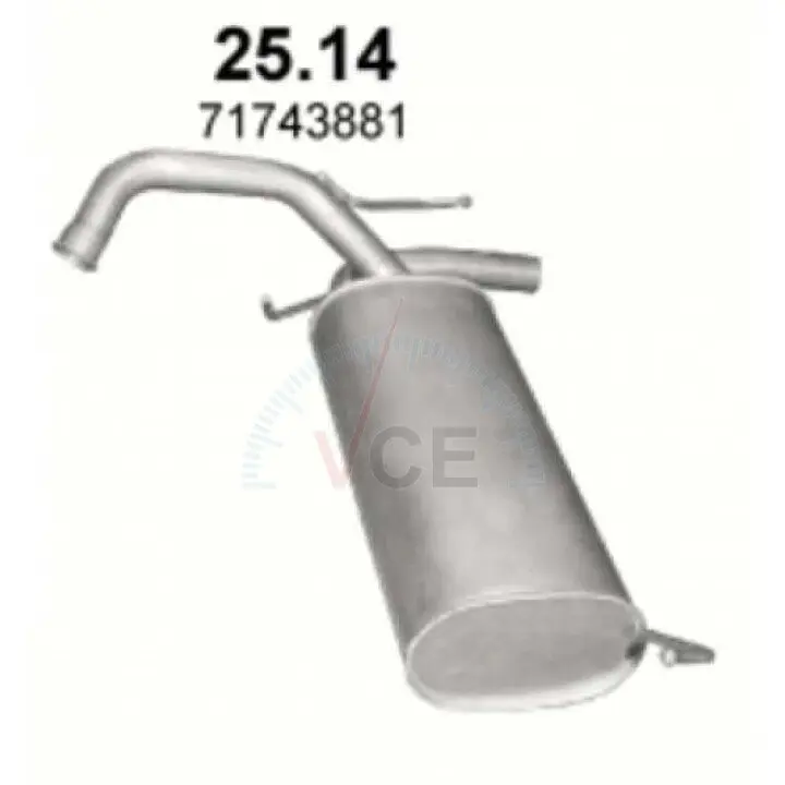 Фото 1 - Глушитель алюм. сталь, задн. часть suzuki sx4 1.5/1.6 (25.14) POLMOSTROW 2514 Глушитель алюм. сталь, задн. часть suzuki sx4 1.5/1.6 (25.14) POLMOSTROW 2514 (фото 1)