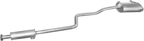 Выхлопная система (задняя + средняя часть) для suzuki swift 1.0i/1.3i 89- POLMOSTROW 25.32