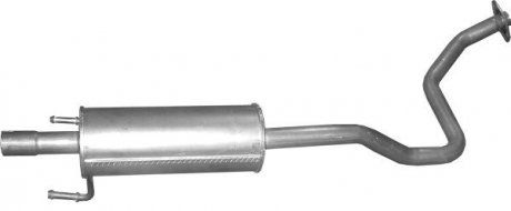 Глушник алюм. сталь, середн. частина Toyota prius (26.00) POLMOSTROW 2600 (фото 1)