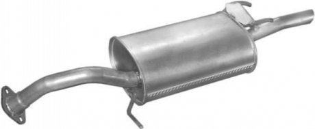Глушитель алюм. сталь, задн. часть автомобиля corolla 1.6 kat 87-92 (26.113) polmost POLMOSTROW 26113 (фото 1)