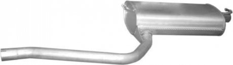 Глушитель алюм. сталь, задн. часть Toyota avensis 1.6i-16v, 1.8i-16v, 2.0i-16v POLMOSTROW 26323 (фото 1)