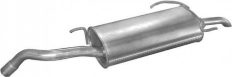Глушник алюм. сталь, середн. частина Toyota auris ii 1.6i (26.56) POLMOSTROW 2656 (фото 1)
