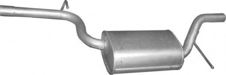 Глушник алюм. сталь, середн. частина vw 1.8/2.0 fsi (30.58) POLMOSTROW 3058 (фото 1)