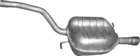 Глушитель алюм. сталь, задн. часть vw passat 1.6 fsi 03/05-06/08 (30.59) polmost POLMOSTROW 3059