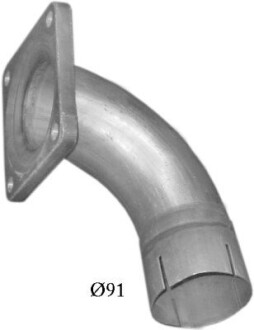 Труба глушника приймальна для man f2000 18/19 t 13/94- 4x2 f POLMOSTROW 68.26