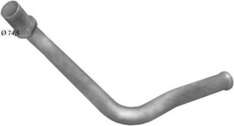 Труба глушителя приемная для Mercedes Vario 614d POLMOSTROW 69.53 (фото 1)