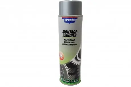 Очиститель-обезжириватель монтажный /аэрозоль/500 мл. / Presto 217890