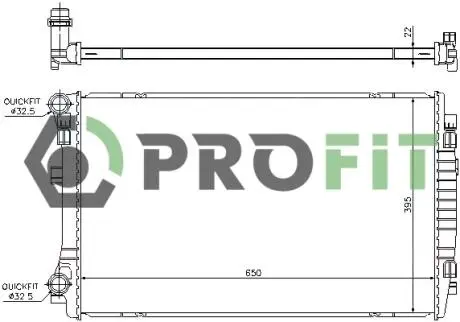Радіатор охолодження PROFIT 1740-0037