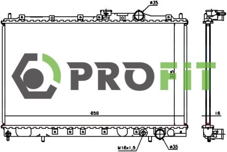 Радіатор охолодження PROFIT 1740-0289