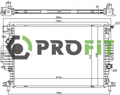 Радіатор охолодження PROFIT 1740-0399