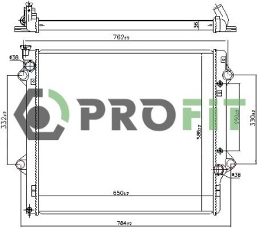 Радіатор охолодження PROFIT 1740-0422