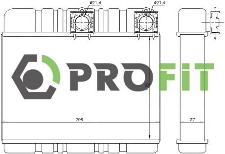 Радіатор печі PROFIT 1760-0064