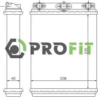 Радіатор печі PROFIT 1760-0311