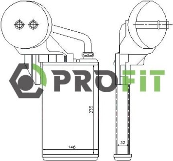 Радіатор печі PROFIT 1760-0381