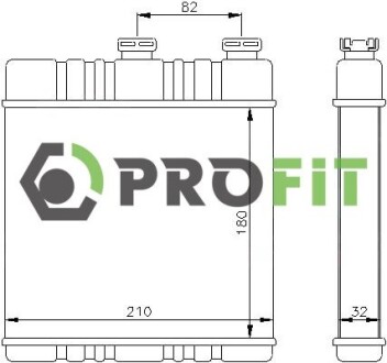 Радіатор печі PROFIT 1760-0382