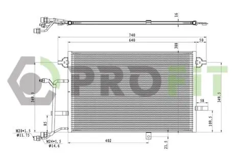 Конденсатор, кондиционер PROFIT 1770-0003