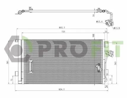 Конденсатор, кондиционер PROFIT 1770-0004