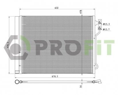 Конденсатор, кондиціонер PROFIT 1770-0065 (фото 1)