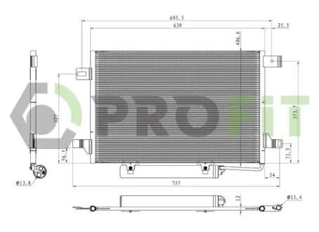 Конденсатор, кондиционер PROFIT 1770-0307