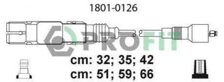 Комплект проводів запалювання PROFIT 1801-0126 (фото 1)