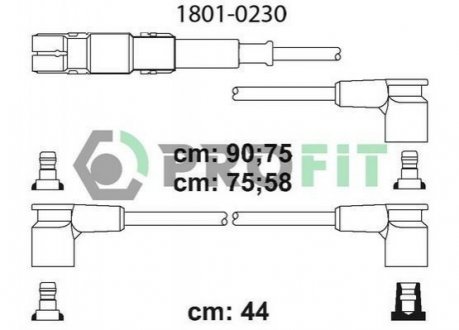 Комплект проводів запалювання PROFIT 1801-0230 (фото 1)