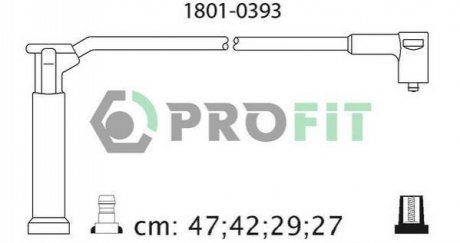 Комплект проводів запалювання PROFIT 1801-0393