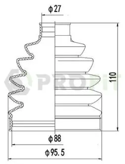 Пыльник ШРУС PROFIT 2710-0049 XLB