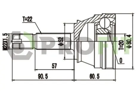 ШРКШ со смазкой в комплекте PROFIT 2710-1225