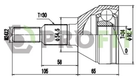 Шркш зі змазкою в комплекті PROFIT 2710-1666