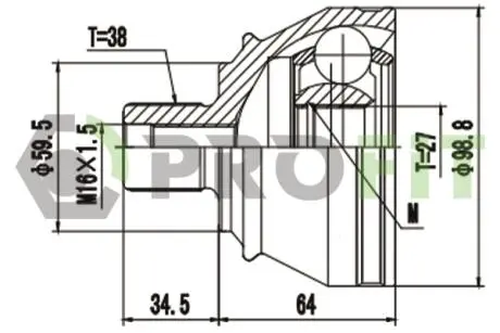 ШРКШ со смазкой в комплекте PROFIT 2710-1695