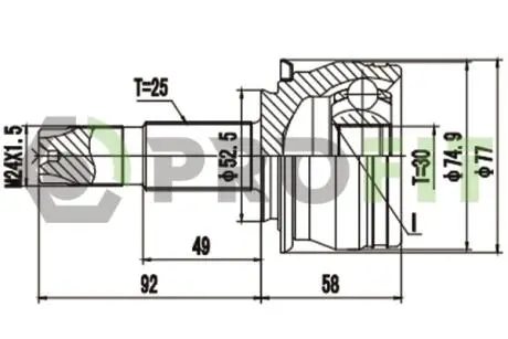 ШРКШ со смазкой в комплекте PROFIT 2710-1845