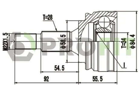 ШРКШ со смазкой в комплекте PROFIT 2710-1929