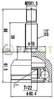 ШРУС PROFIT 2710-3051 (фото 1)