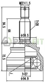 ШРУС PROFIT 2710-3057