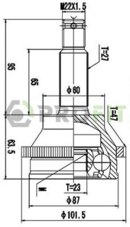 ШРУС PROFIT 2710-3060 (фото 1)