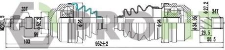 Полуось PROFIT 2730-3195